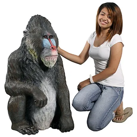 Mandrill the World's Largest African Monkey Statue