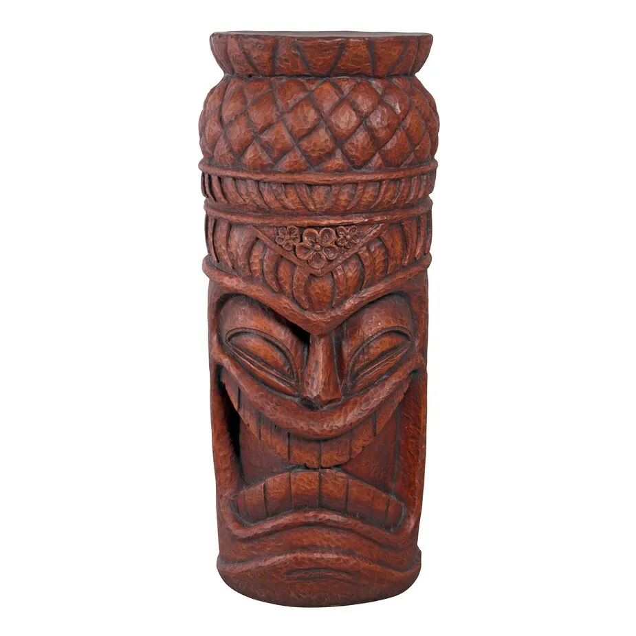 Grand Island Tiki Cocktail Console Table Statue: Each