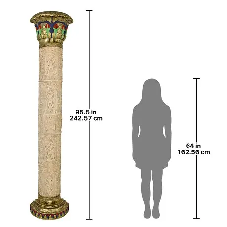 The Giant Columns of Luxor Wall Sculpture: Each