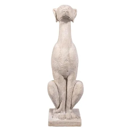 Italian Greyhound Art Deco Whippet Sentinel Dog Statue