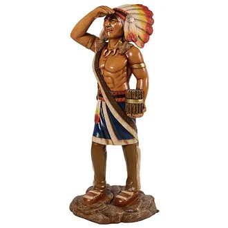 Cigar Store Indian Tobacconist Statue: Large