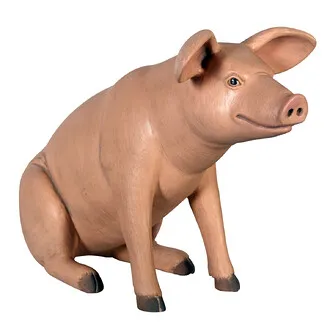 Sitting In Hog Heaven: Large Pig Statue