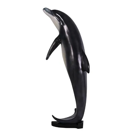 Leaping Sea Dolphin Statue: Large