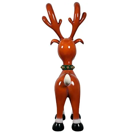 Jolly Holly, Santa's Red-Nosed Christmas Reindeer Statue
