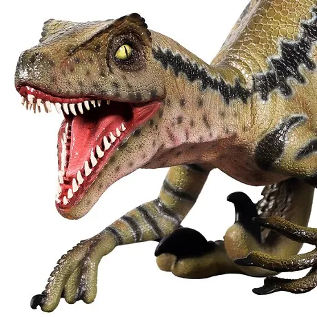 Razor Beak Vicious Velociraptor Jurassic Dinosaur Statue