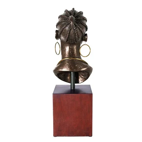 African Maiden Princess Sculptural Bust