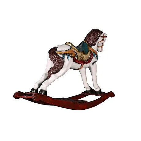Victorian Carousel Pony Rocking Horse Statue
