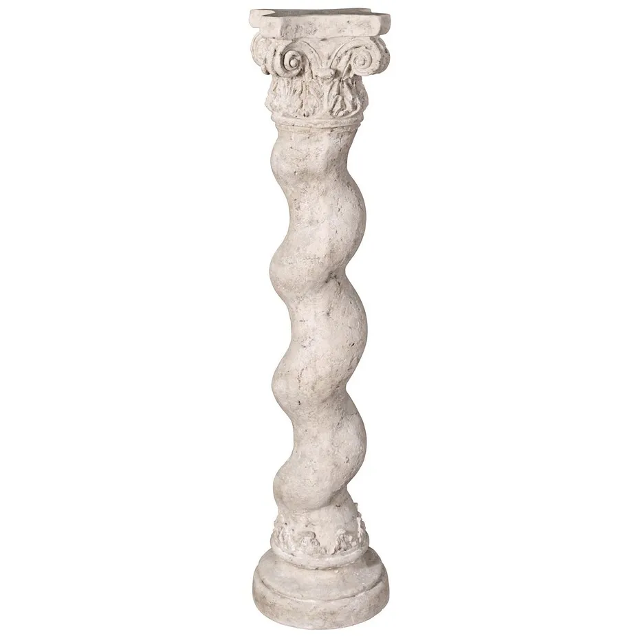 Capitoline Barley Corkscrew Column Statuary Pedestal: Giant