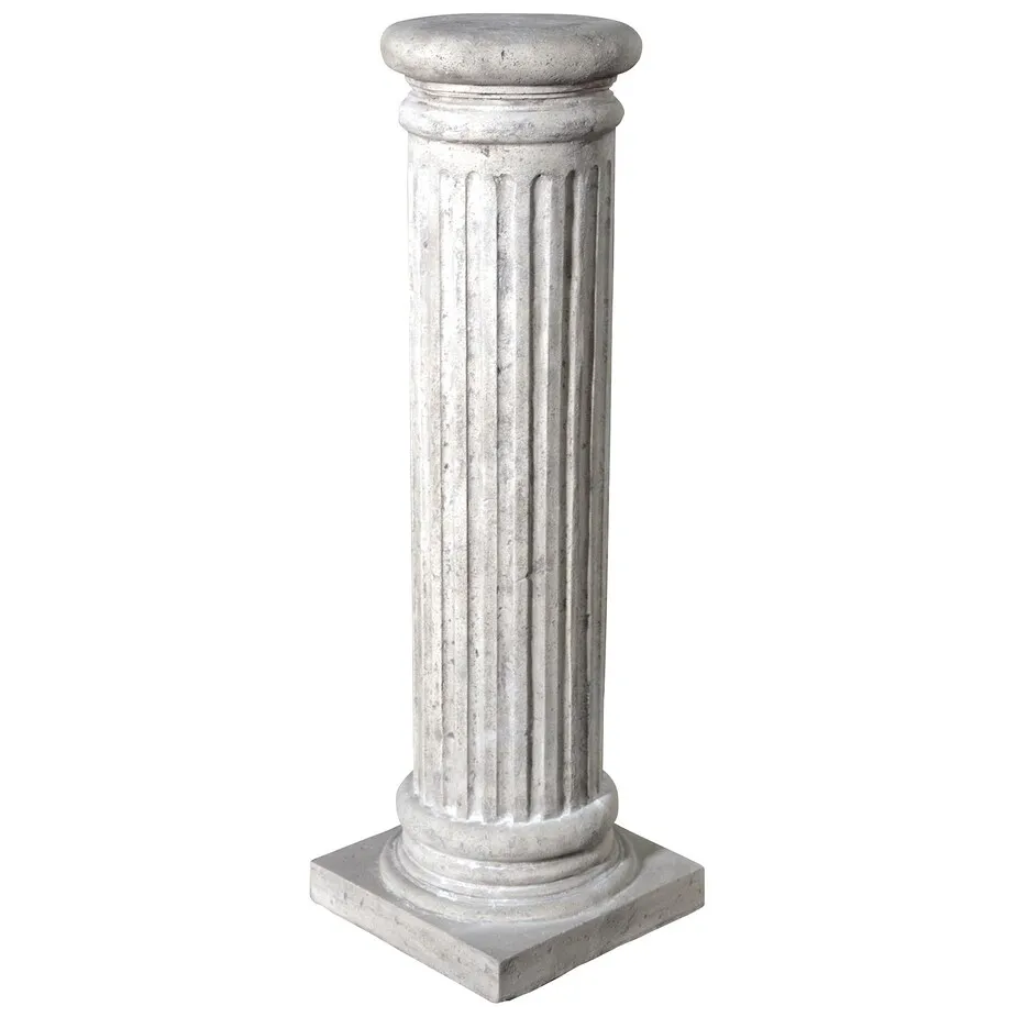 Classical Greek Fluted Plinth: Medium