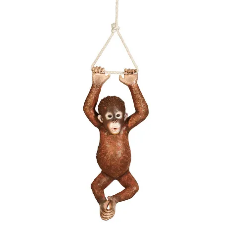 Pongo the Hanging Baby Orangutan Statue