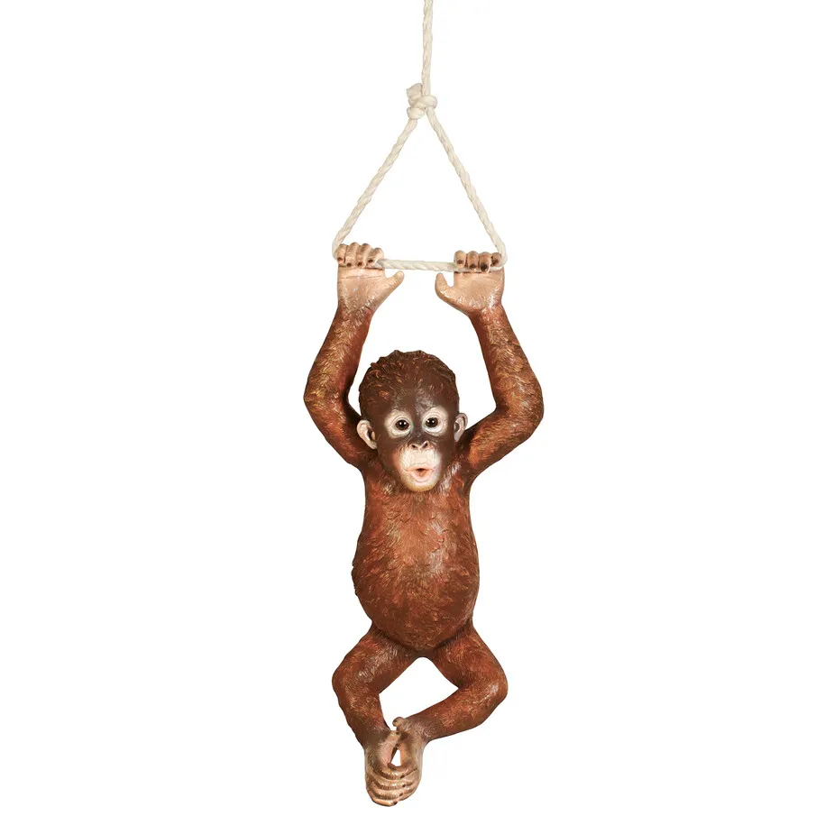 Pongo the Hanging Baby Orangutan Statue