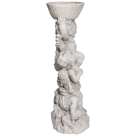 Three Cherubs with Urn Statue