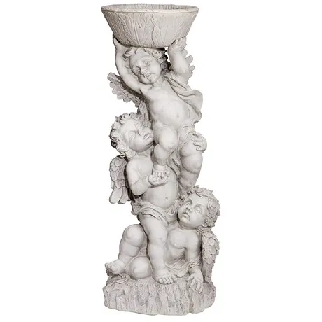 Three Cherubs with Urn Statue