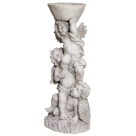 Three Cherubs with Urn Statue