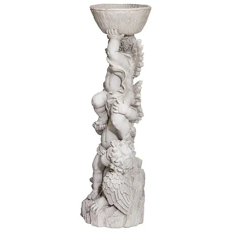 Three Cherubs with Urn Statue
