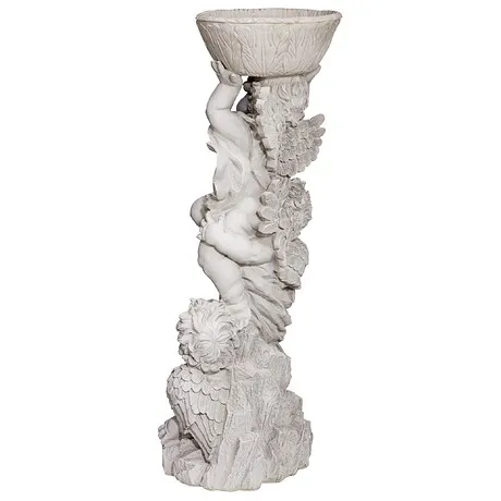 Three Cherubs with Urn Statue