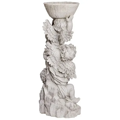 Three Cherubs with Urn Statue