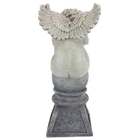 Balancing a Dream Cherub Garden Statue