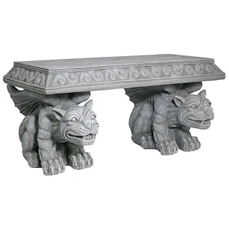 Blair Castle Sculptural Gargoyle Bench