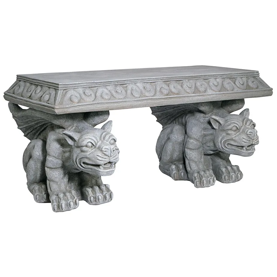 Blair Castle Sculptural Gargoyle Bench
