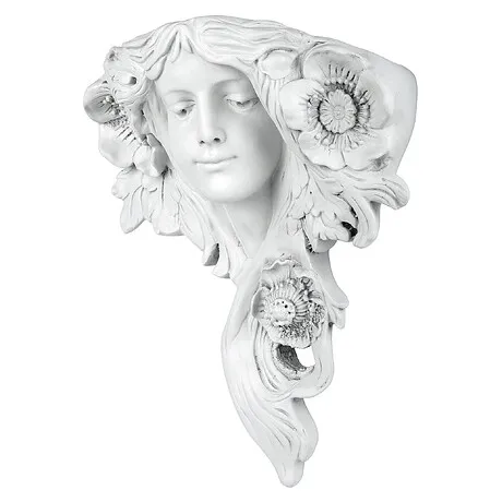 French Greenmen Planter Wall Sculpture: Le Printemps