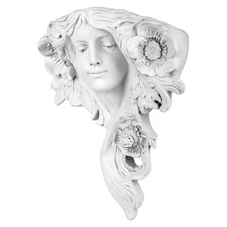 French Greenmen Planter Wall Sculpture: Le Printemps