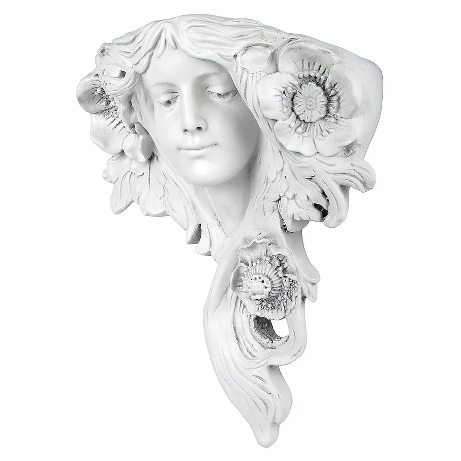 French Greenmen Planter Wall Sculpture: Le Printemps