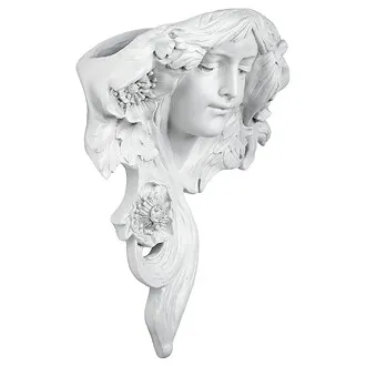 French Greenmen Planter Wall Sculpture: Le Etoile