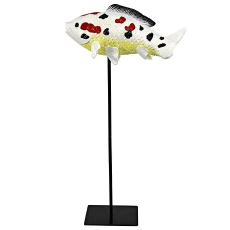 Japanese Floating Koi Fish Statue: Medium