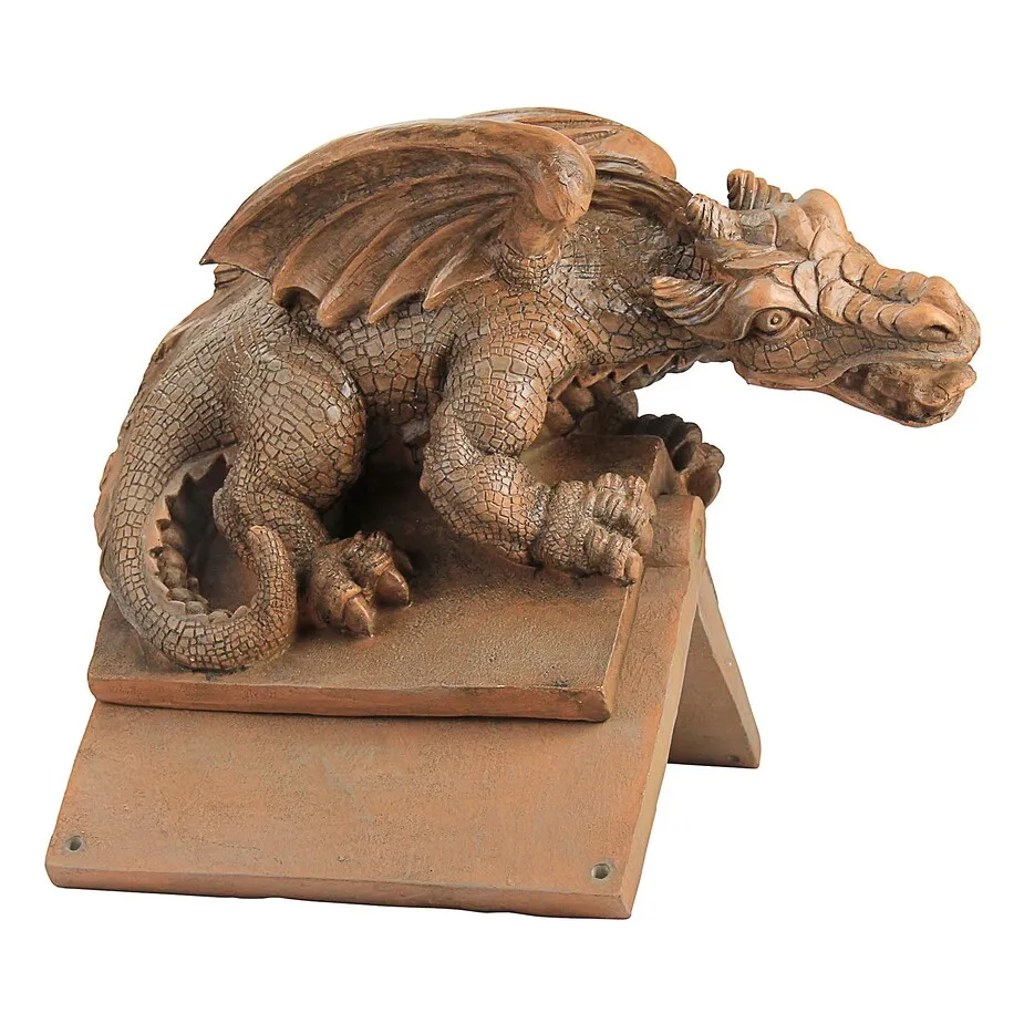 Apex the Winged Dragon Sculptural Roof Cresting