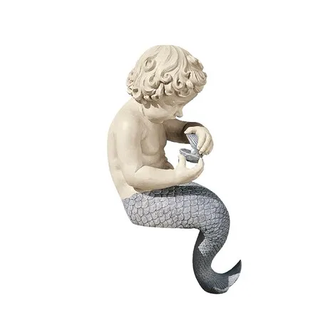 The Ocean's Little Treasures Merboy Statue