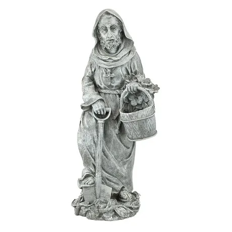 St. Fiacre the Gardener's Patron Saint Statue: Large