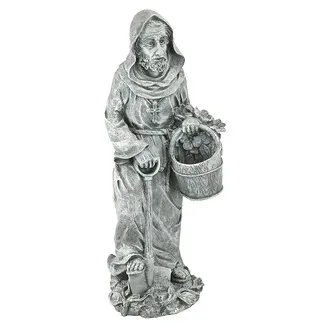 St. Fiacre the Gardener's Patron Saint Statue: Large