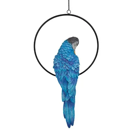 Polly in Paradise Parrot on Ring Perch: Large