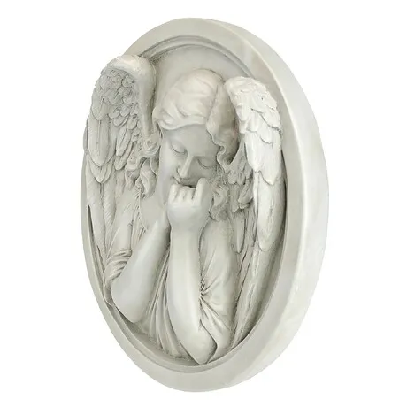 Thoughts of an Angel Roundel Wall Sculpture