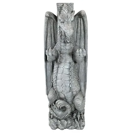 Zippy the Dragon Mailbox Post Sleeve Statue