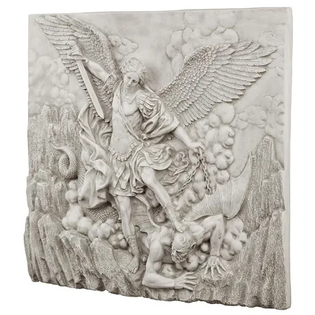 Saint Michael the Archangel Sculptural Wall Frieze