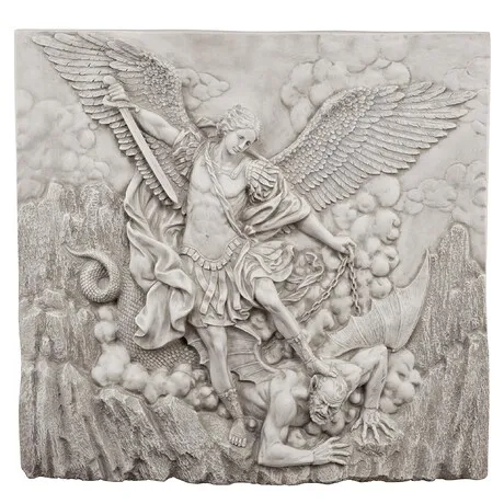 Saint Michael the Archangel Sculptural Wall Frieze