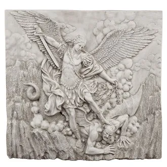 Saint Michael the Archangel Sculptural Wall Frieze