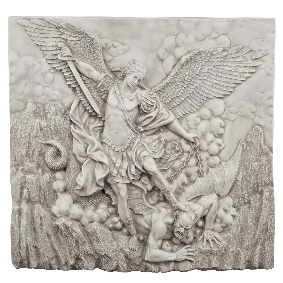 Saint Michael the Archangel Sculptural Wall Frieze