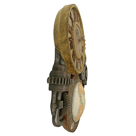 Gears of Time Sculptural Wall Clock: Medium