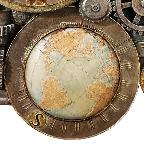 Gears of Time Sculptural Wall Clock: Medium