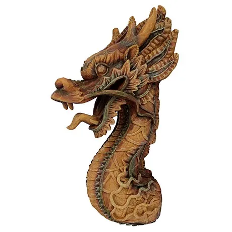 Asian Fire Dragon Wall Sculpture: Each