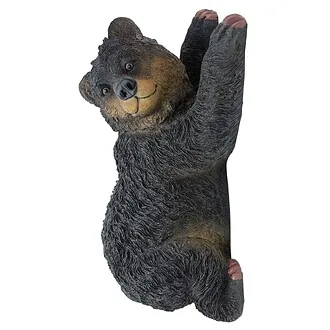 Yonva the Climbing Baby Black Bear Cub Tree Hugger Sculpture