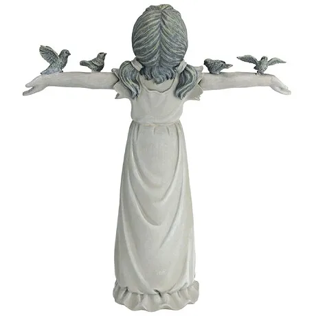 Basking in God's Glory Little Girl Statue: Medium
