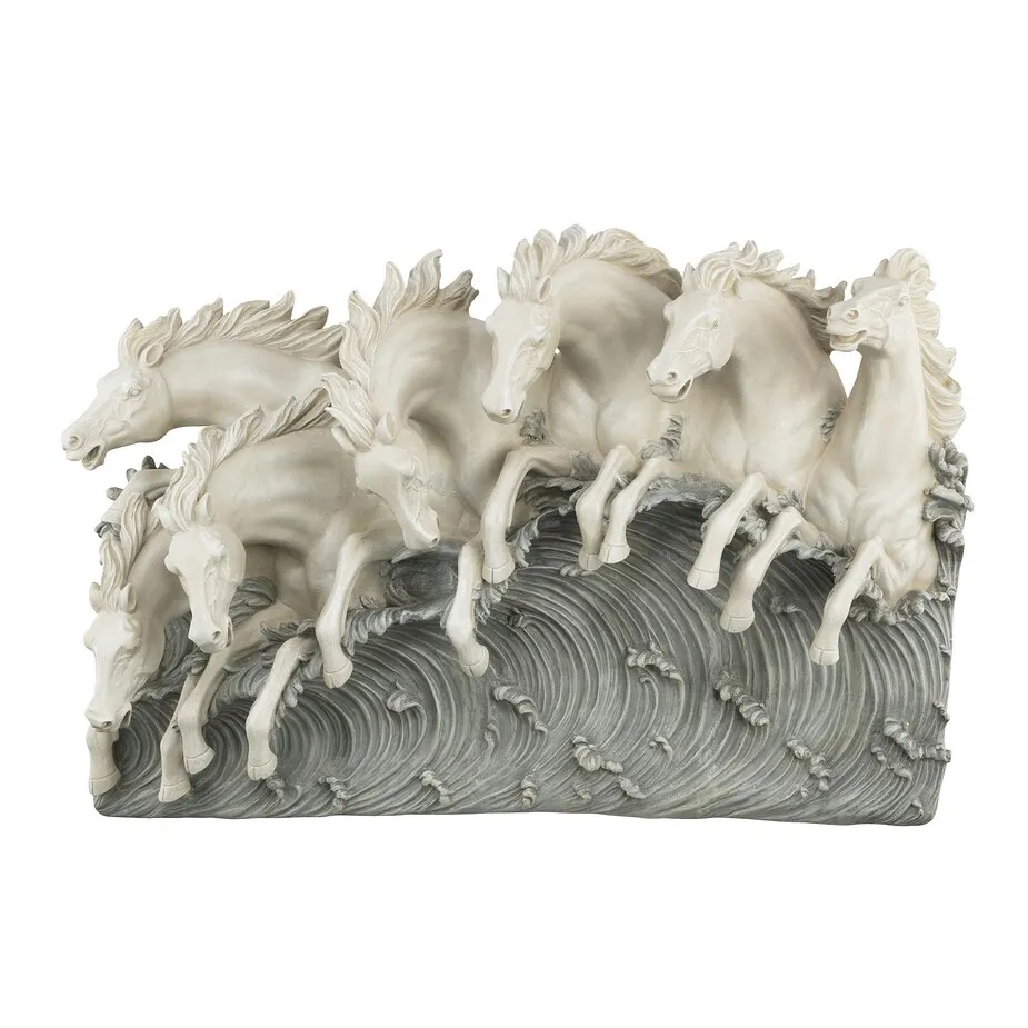 Neptune's Horses of the Sea Frieze Wall Sculpture