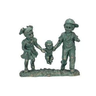 Swing Time: Children Garden Statue