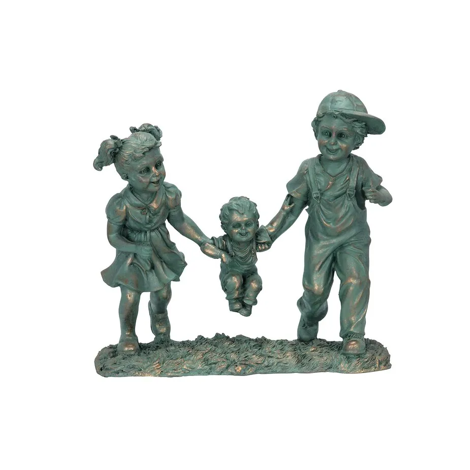 Swing Time: Children Garden Statue