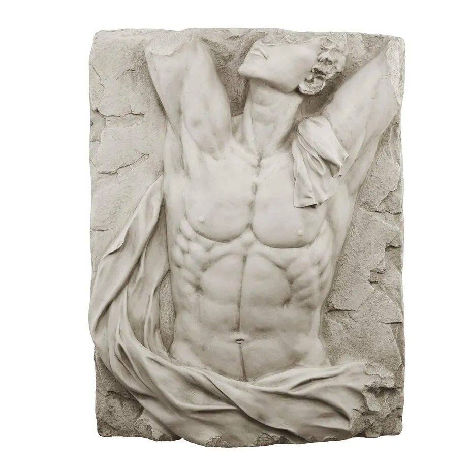 Torso of Adonis Bas-Relief Frieze Wall Sculpture