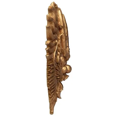 Tibetan Dragon Mask Wall Sculpture
